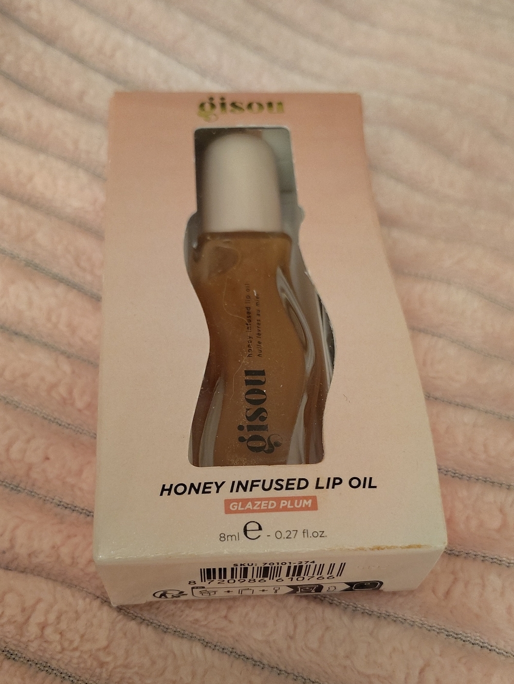 Gisou Honey Infused Lip Oil — Glazed Plum (8 ml)